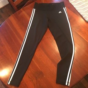 Womens Adidas 3-Stripe Athletic Tights Sz L